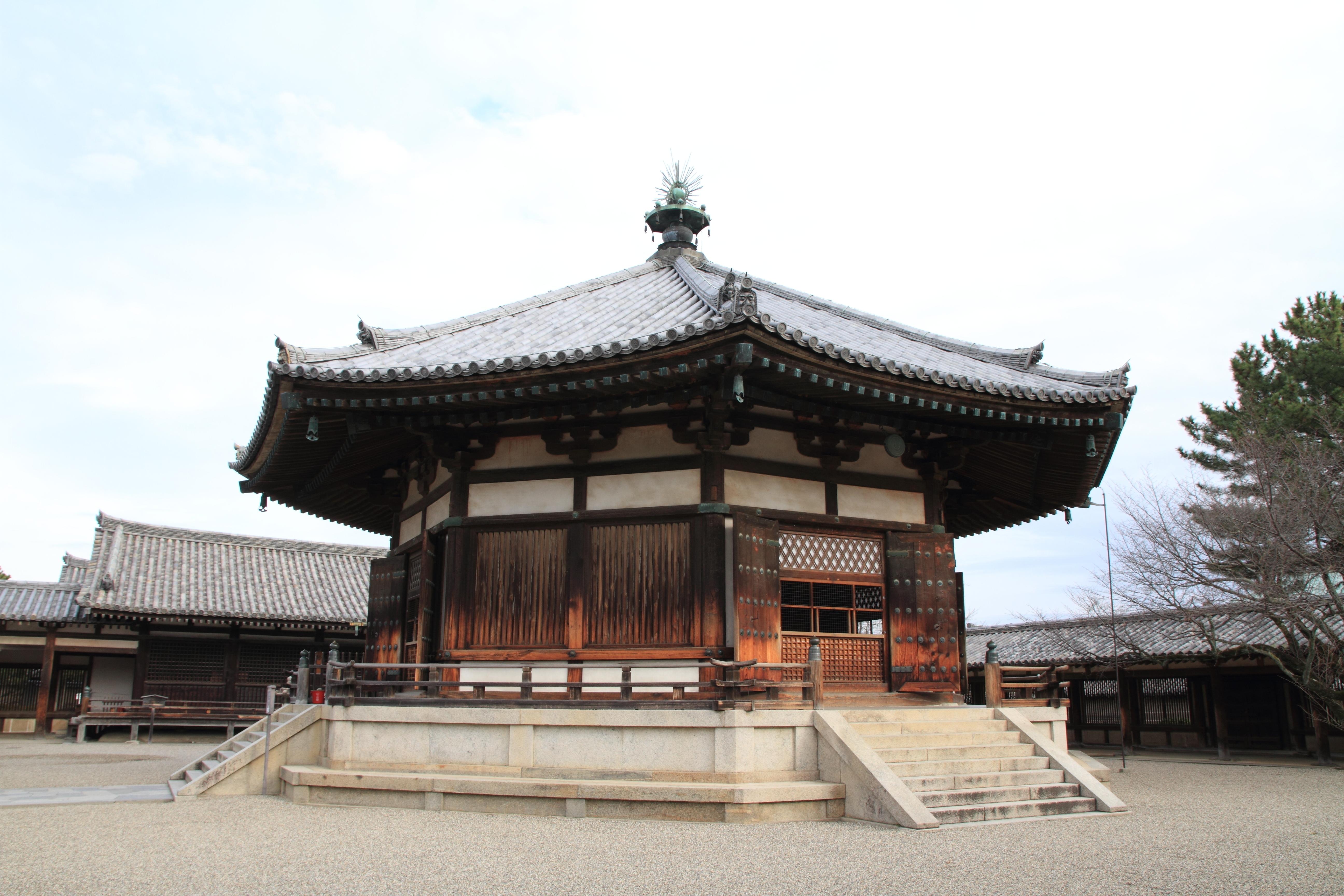 vision hall of Horyu ji in Nara, Japan